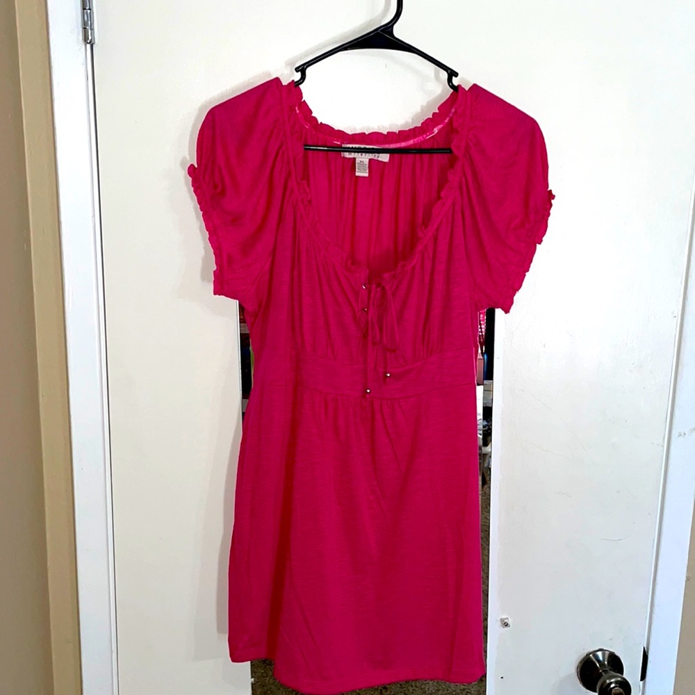 Used pink maternity shirt.